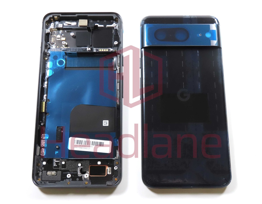 Google Pixel 8 Back / Battery Cover - Black / Obsidian