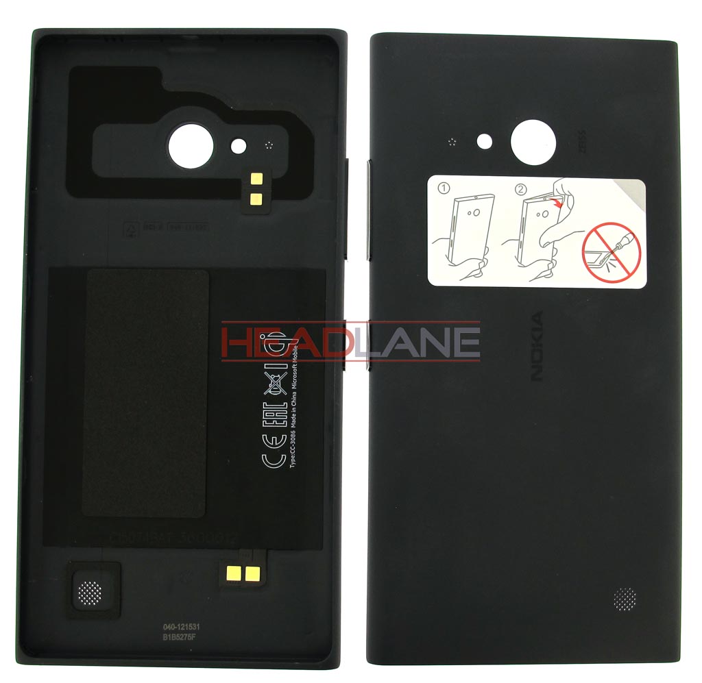 Nokia Lumia 735 WLC Battery Cover - Dark Grey