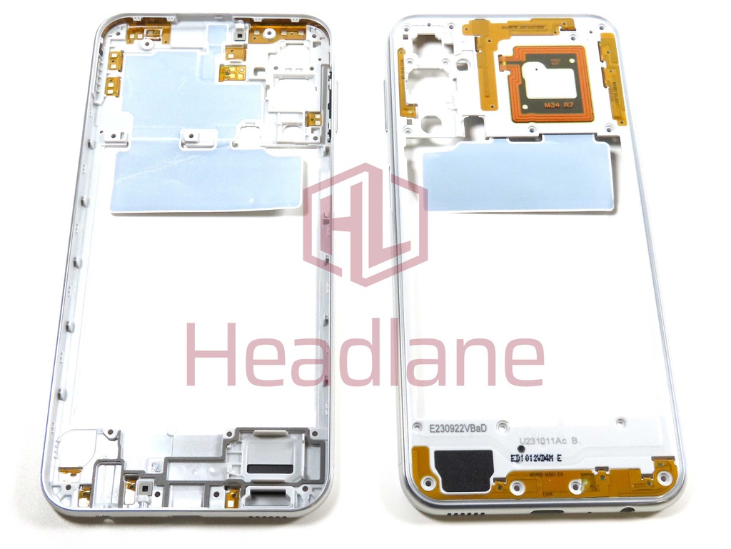 Samsung SM-M346 Galaxy M34 5G Middle Cover / Chassis - Silver