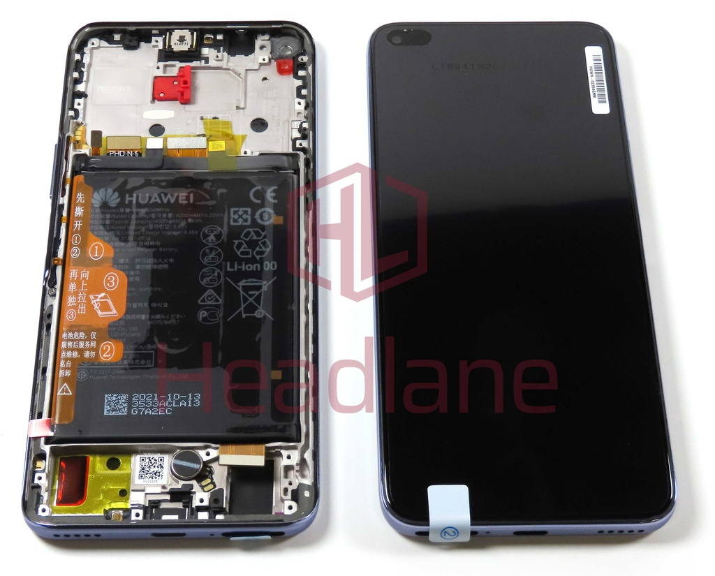 Huawei nova 8i LCD Display / Screen + Touch + Battery - Silver