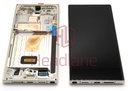 Samsung SM-S918 Galaxy S23 Ultra LCD Display / Screen + Touch - Cream (With Frame - Assembled)