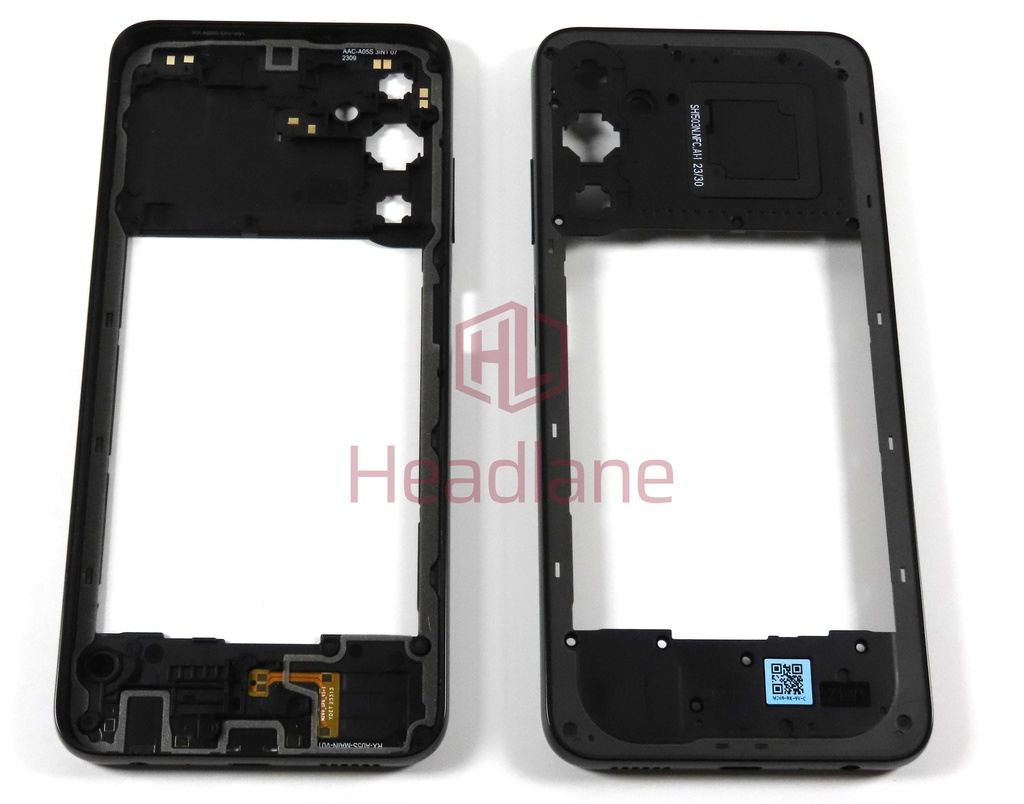Samsung SM-A057 Galaxy A05s Middle Cover / Chassis - Black