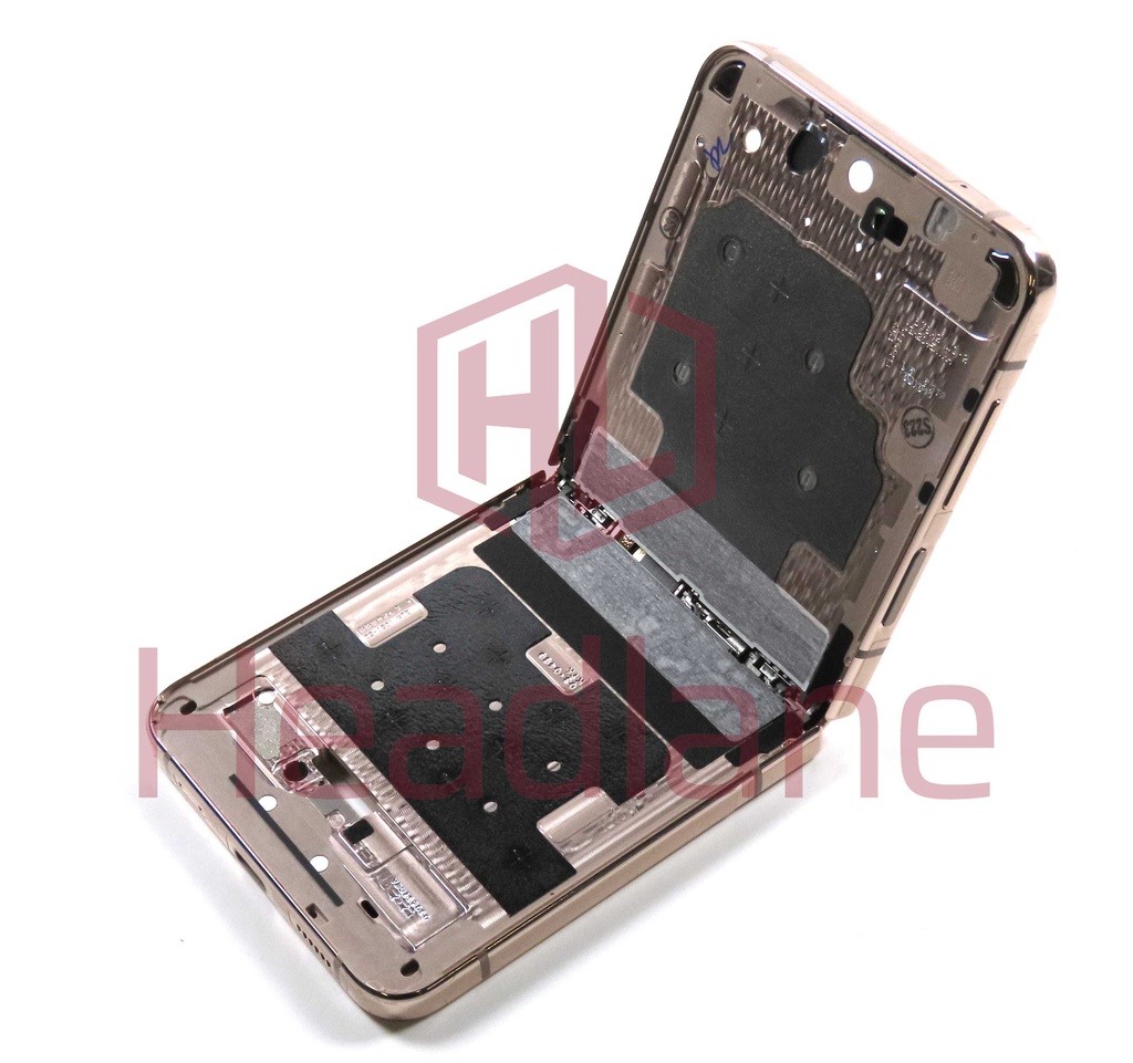 Samsung SM-F721 Galaxy Z Flip4 5G Display Frame + Battery - Gold