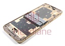 Samsung SM-F721 Galaxy Z Flip4 5G Display Frame + Battery - Gold