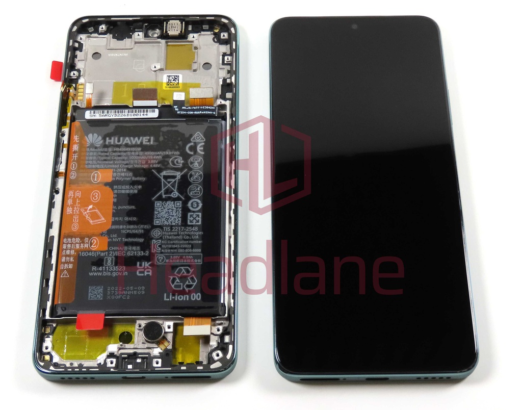 Huawei nova Y90 LCD Display / Screen + Touch + Battery - Green