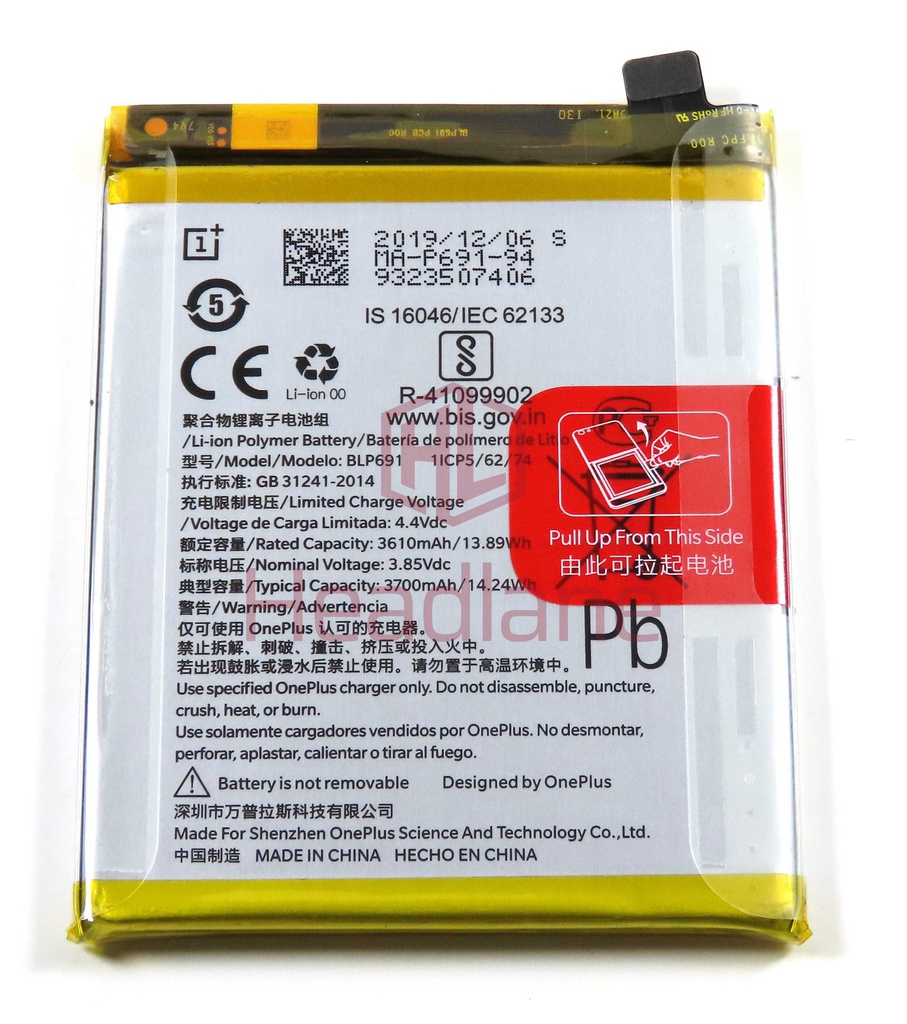 OnePlus 6T BLP691 3700mAh Internal Battery