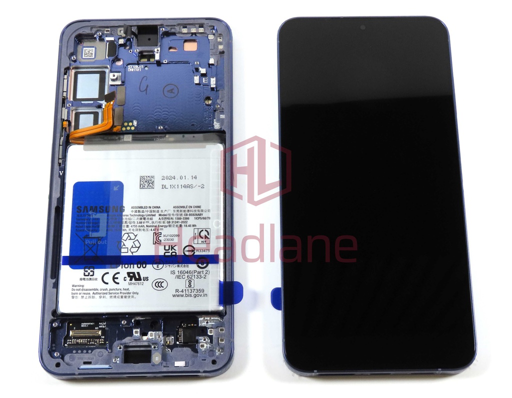 Samsung SM-S926 Galaxy S24+ / Plus LCD Display / Screen + Touch + Battery - Cobalt Violet