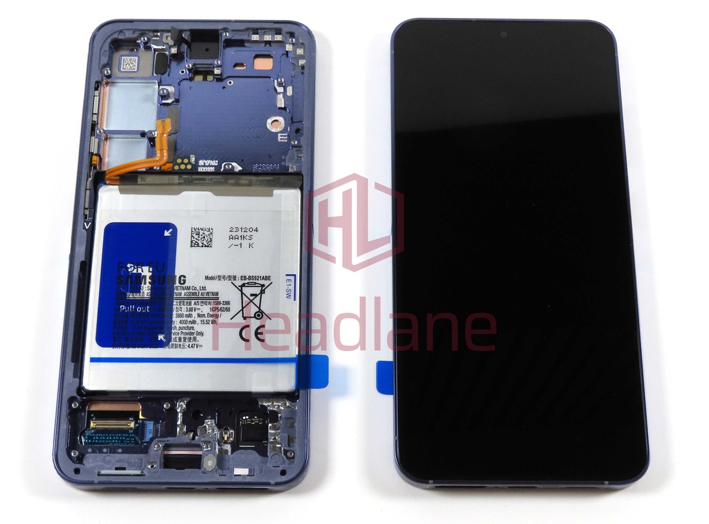 Samsung SM-S921 Galaxy S24 LCD Display / Screen + Touch + Battery - Cobalt Violet