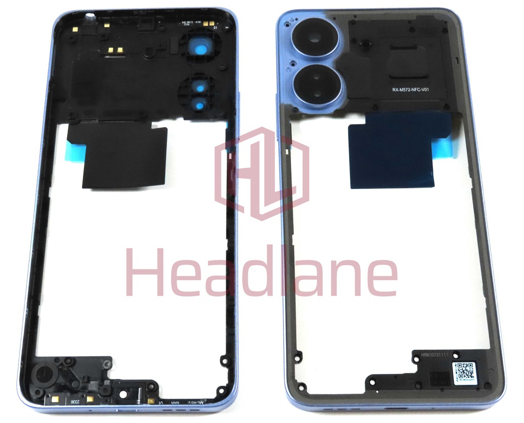 Xiaomi Poco C65 Middle Cover / Chassis - Light Blue