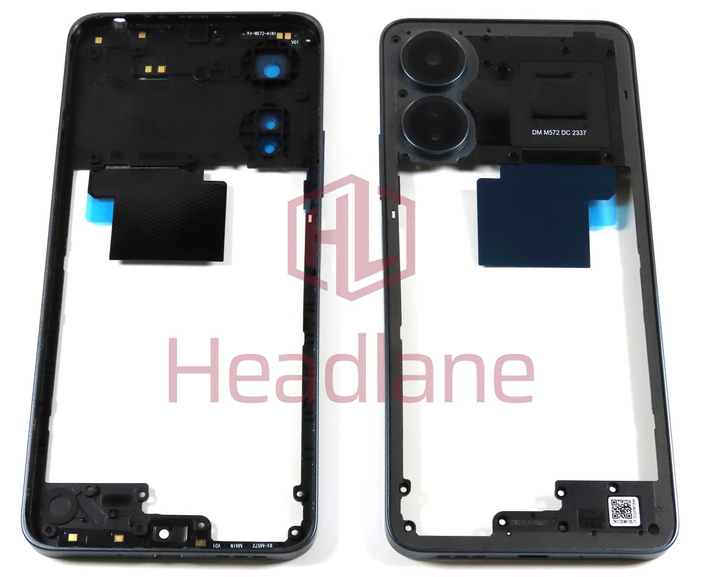 Xiaomi Poco C65 Middle Cover / Chassis - Dusty Blue