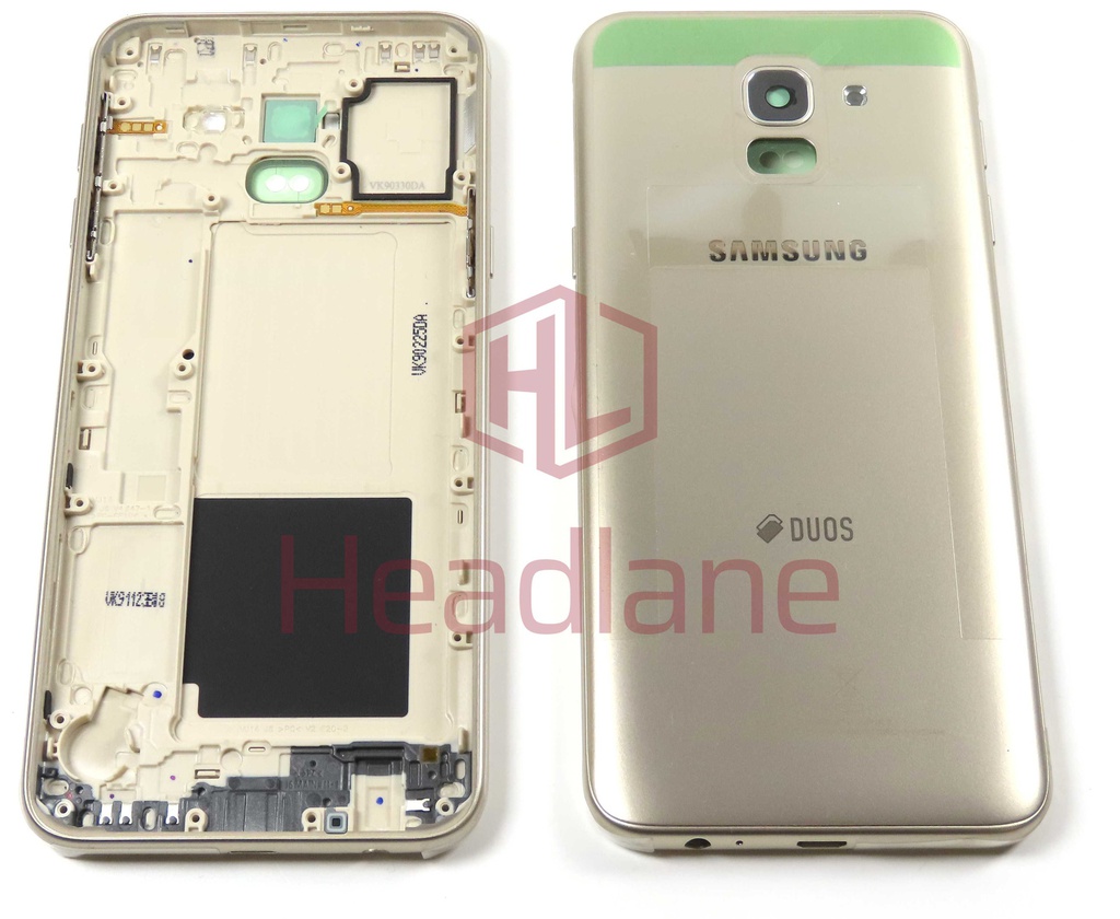 Samsung SM-J600 Galaxy J6 (2018) Back / Battery Cover - Gold (DUOS)