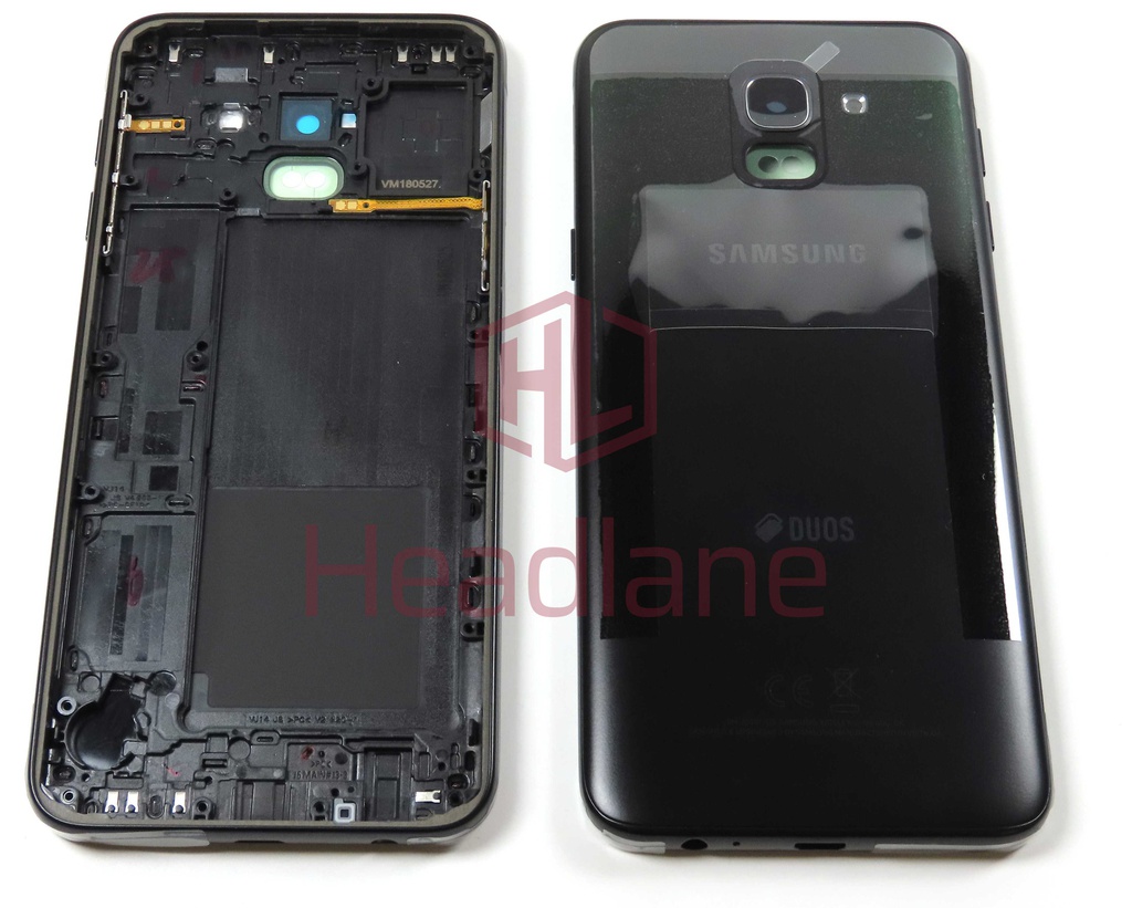 Samsung SM-J600 Galaxy J6 (2018) Back / Battery Cover - Black (DUOS)