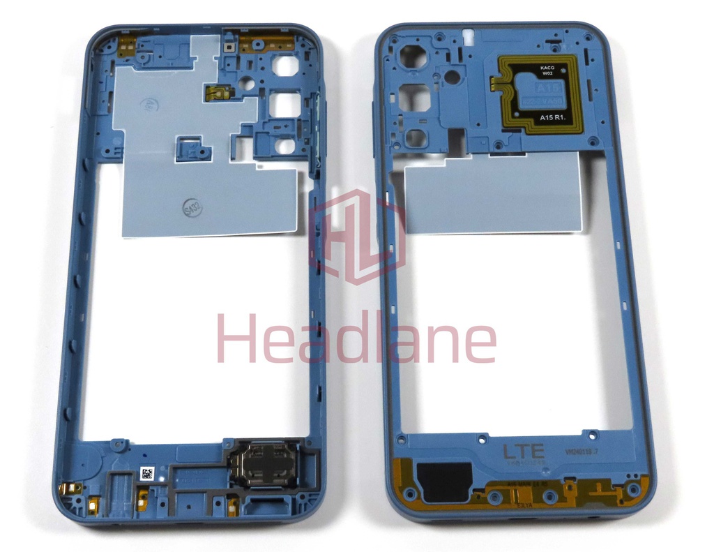 Samsung SM-A155 Galaxy A15 4G Middle Cover / Chassis - Blue