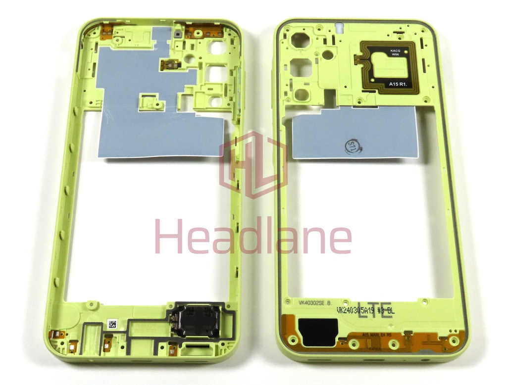 Samsung SM-A155 Galaxy A15 4G Middle Cover / Chassis - Yellow