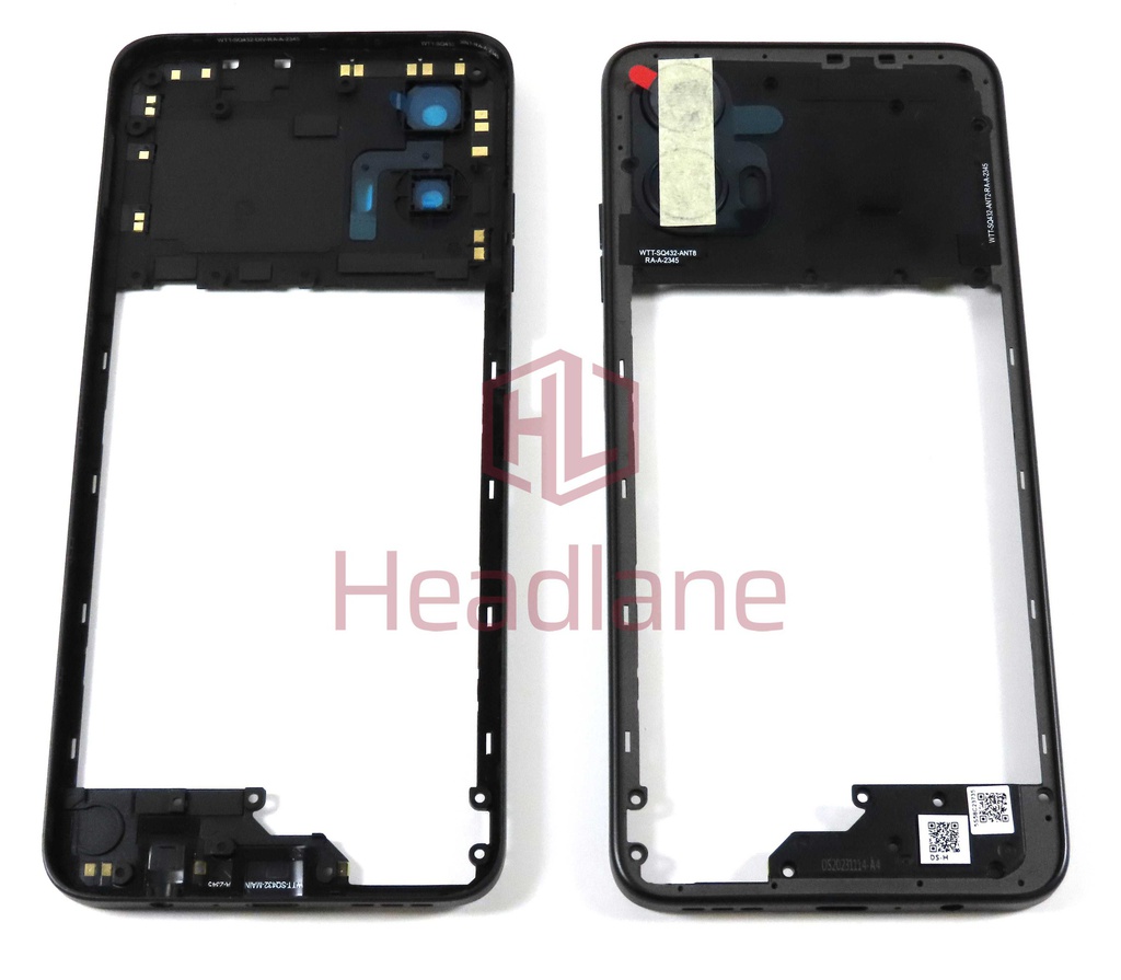 Motorola XT2363 Moto G34 5G Middle Cover / Chassis / Frame - Black