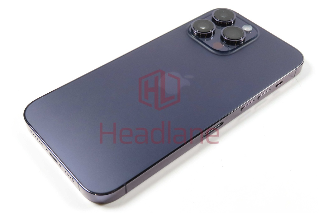 iPhone 14 Pro Max Back / Battery Cover + Small Parts - Black (Pulled - Grade A)