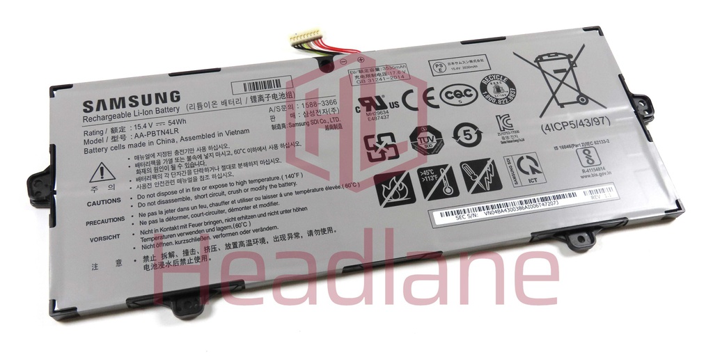 Samsung NP940X5M Notebook 9 Pro 15&quot; AA-PBTN4LR 54Wh Internal Battery