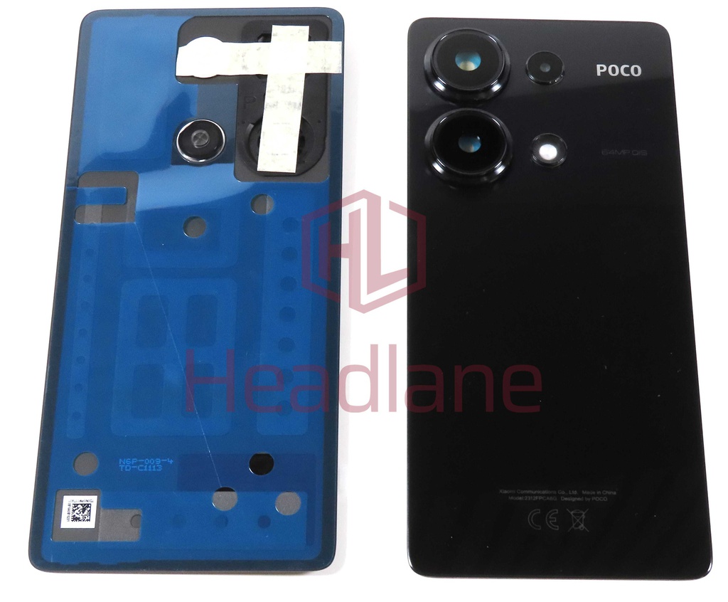 Xiaomi Poco M6 Pro Back / Battery Cover - Black