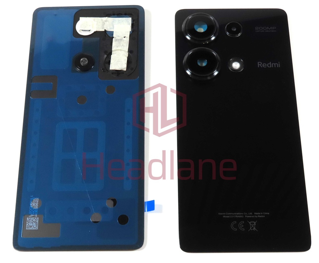 Xiaomi Redmi Note 13 Pro Back / Battery Cover - Black