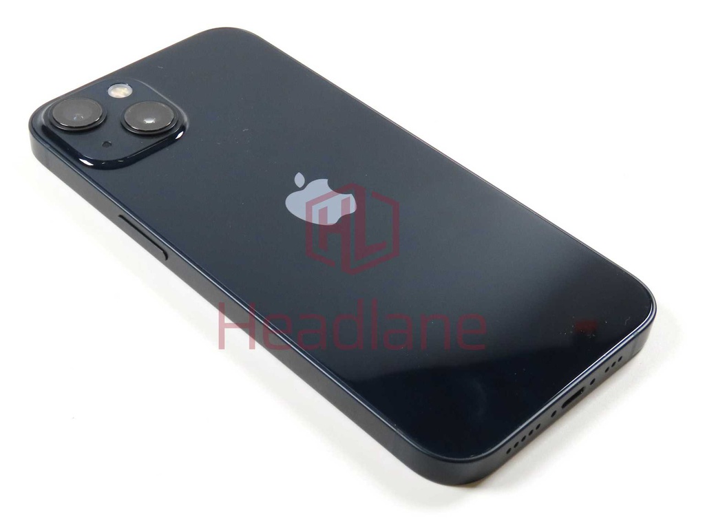 iPhone 13 Back / Battery Cover + Small Parts - Black (Pulled - New)