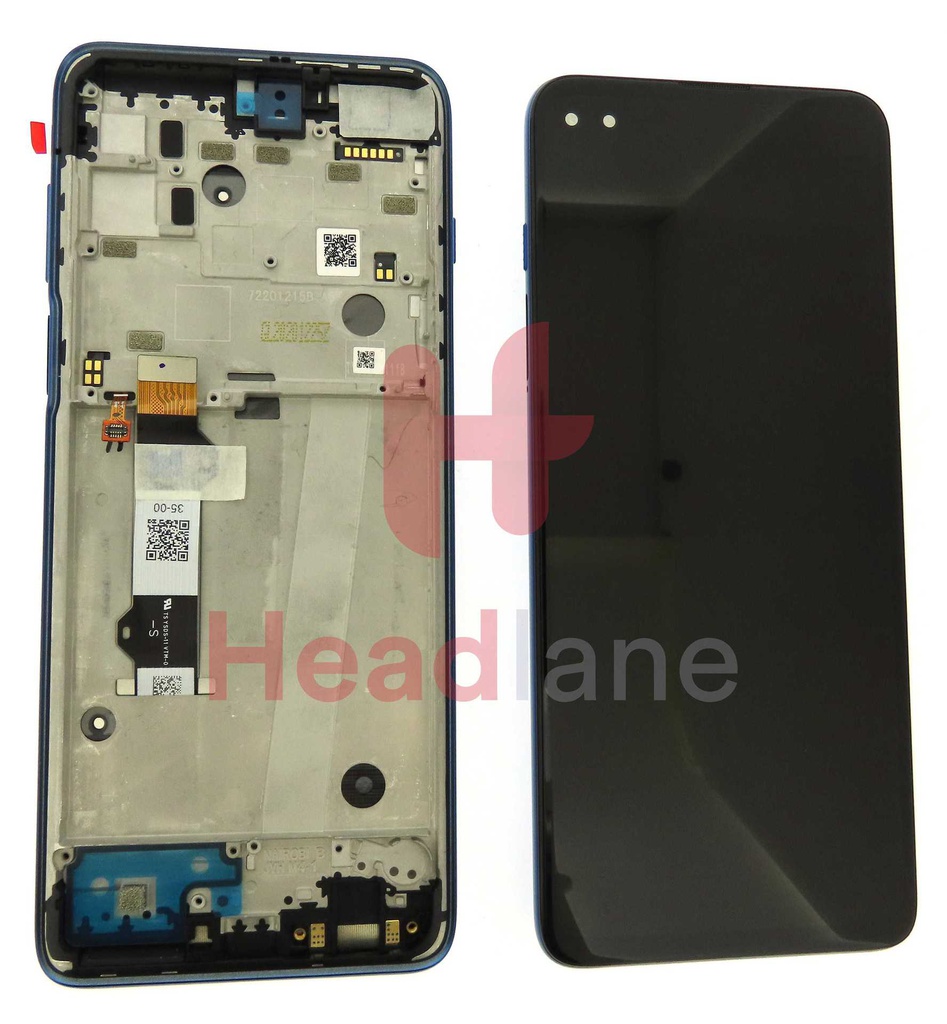 Motorola XT2075 Moto G 5G Plus LCD Display / Screen + Touch - Blue