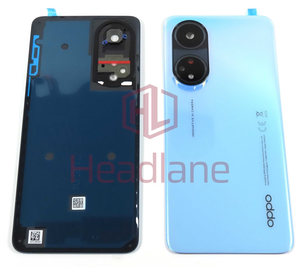 Oppo CPH2529 A98 5G Back / Battery Cover - Blue