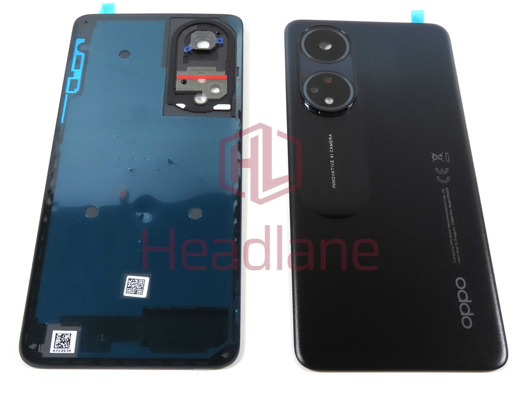 Oppo CPH2529 A98 5G Back / Battery Cover - Black