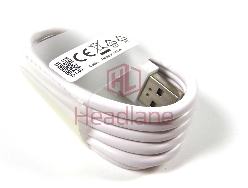 Oppo CPH2009 Find X2 Neo USB-A to USB-C 1m Cable - White