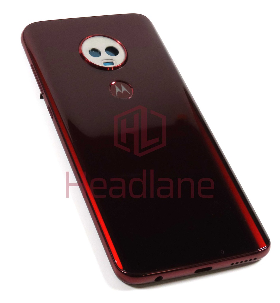 Motorola XT1965 Moto G7 Plus Middle Cover / Chassis / Back / Battery Cover - Red
