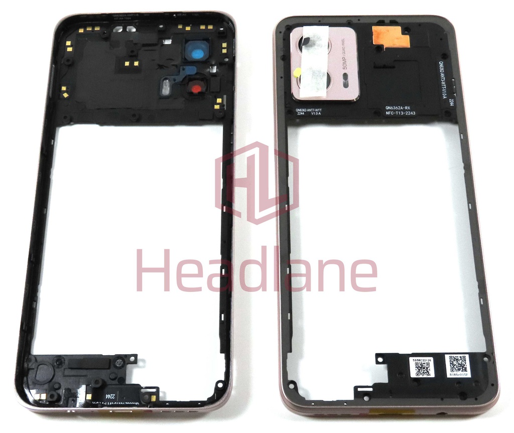 Motorola XT2335 Moto G53 Back / Middle Cover / Chassis - Pink