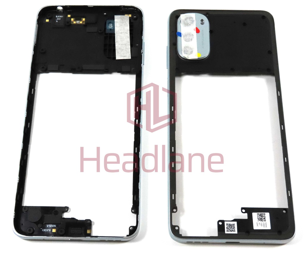 Motorola XT2227 Moto E32 Middle Cover / Chassis - Silver