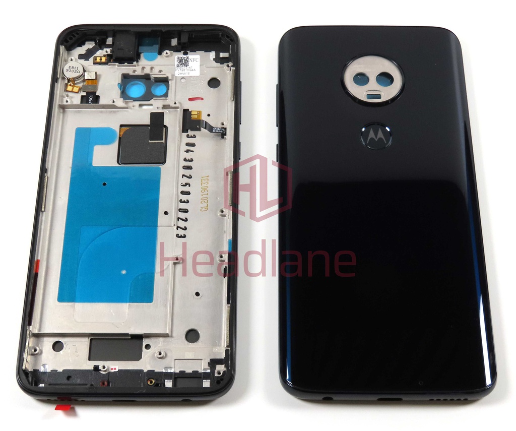 Motorola XT1965 Moto G7 Plus Middle Cover / Chassis / Back / Battery Cover - Indigo / Blue