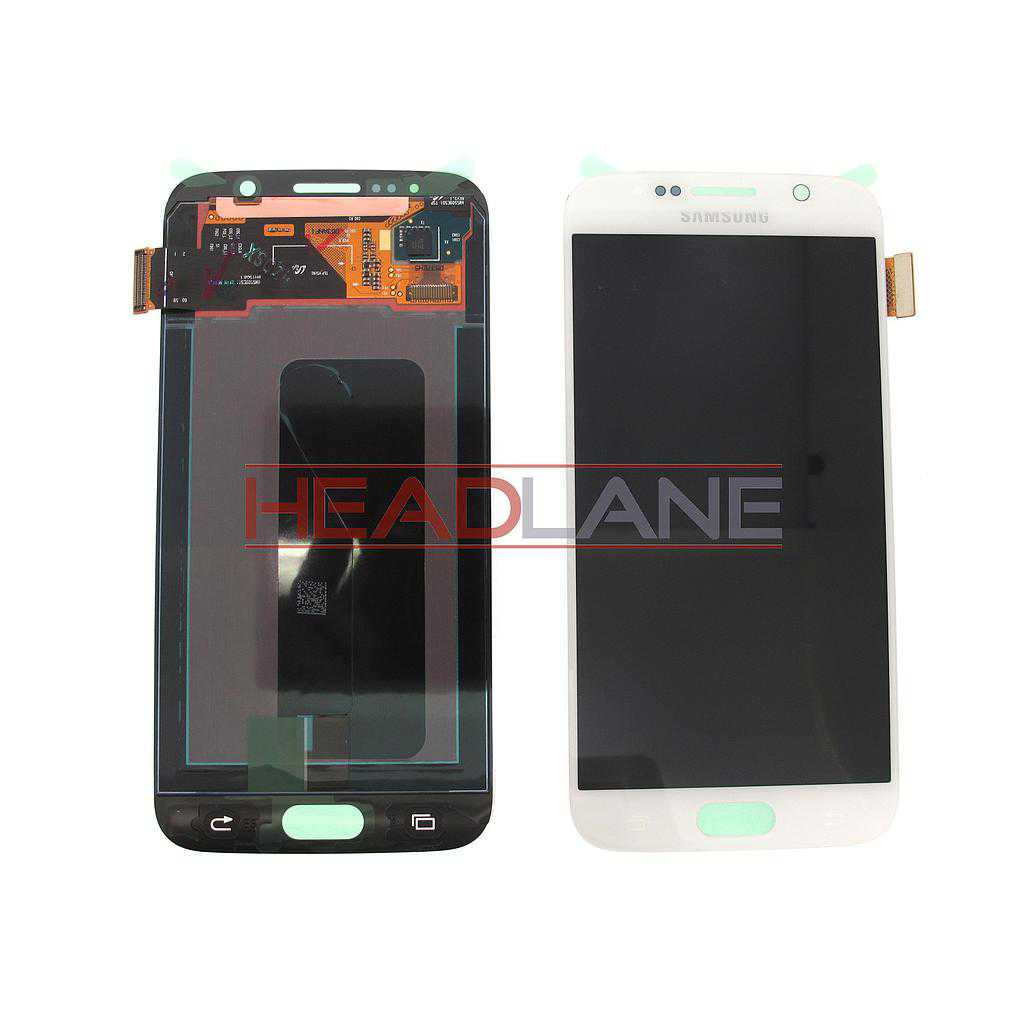 Samsung SM-G920F Galaxy S6 LCD Display / Screen + Touch - White (No Box)