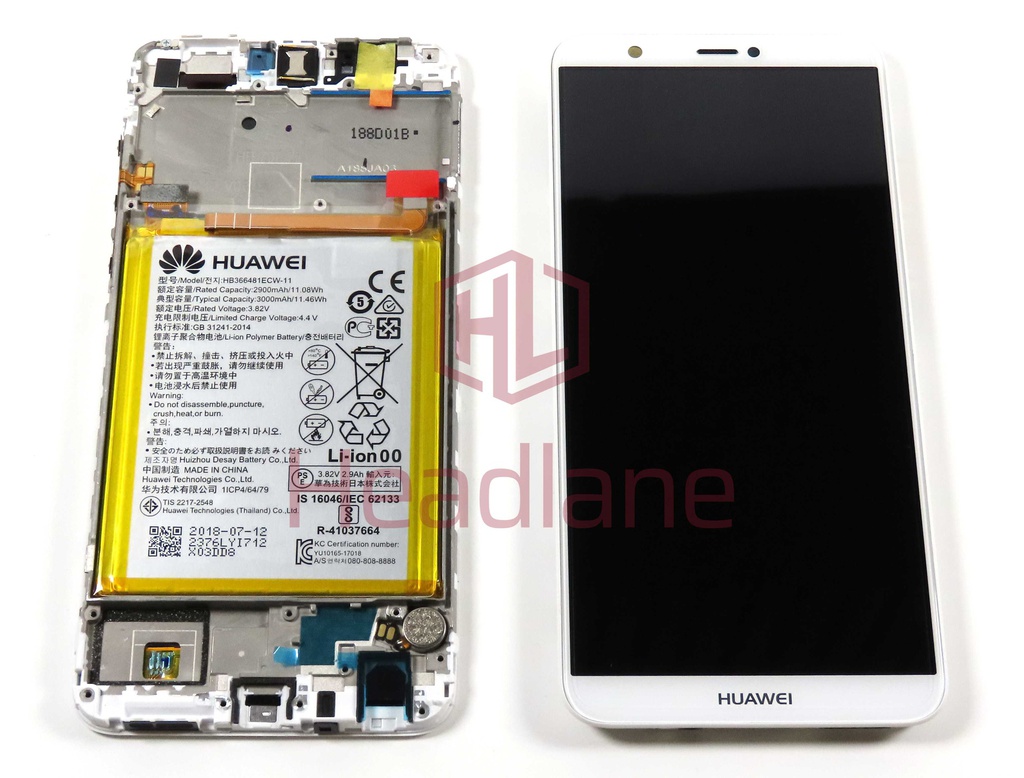 Huawei P Smart LCD Display / Screen + Touch + Battery Assembly - Gold/White (No Box)