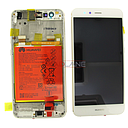 Huawei P10 Lite LCD Display / Screen + Touch + Battery Assembly - White