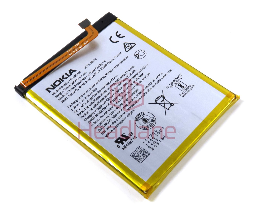 Nokia TA-1362 TA-1368 XR20 LPN387450 4630mAh Internal Battery