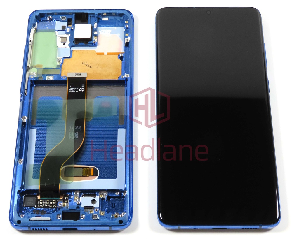 Samsung SM-G986 Galaxy S20+ / S20 Plus LCD Display / Screen + Touch - Aura Blue (No Camera) (No Box)
