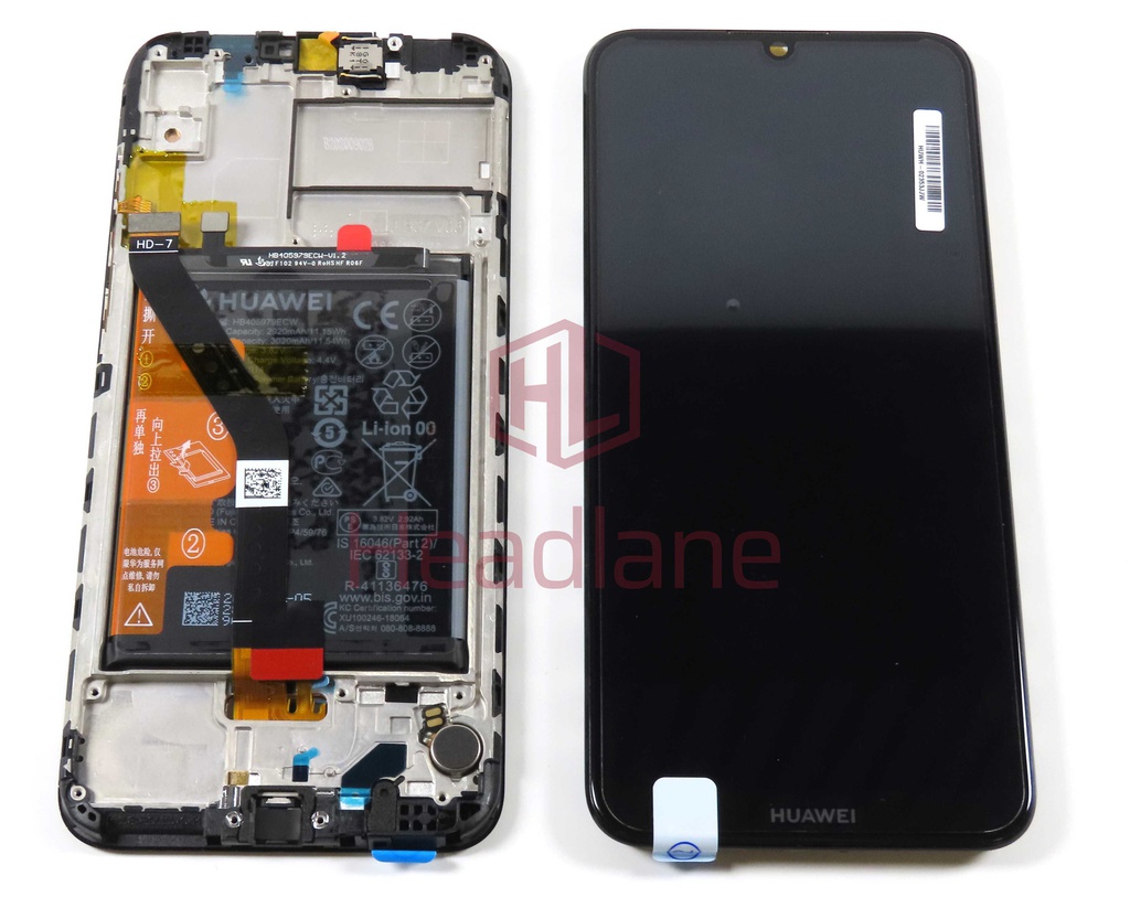 Huawei Y6s LCD Display / Screen + Touch + Battery Assembly - Black (No Box)