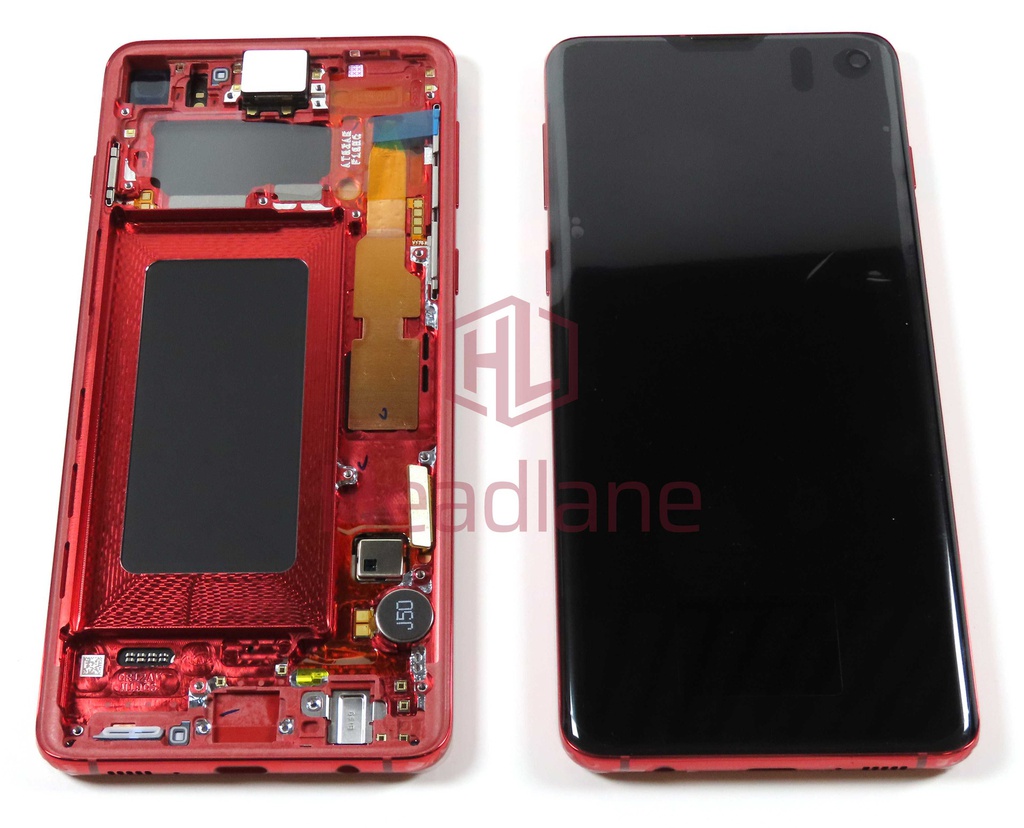 Samsung SM-G973 Galaxy S10 LCD Display / Screen + Touch - Cardinal Red (No Box)