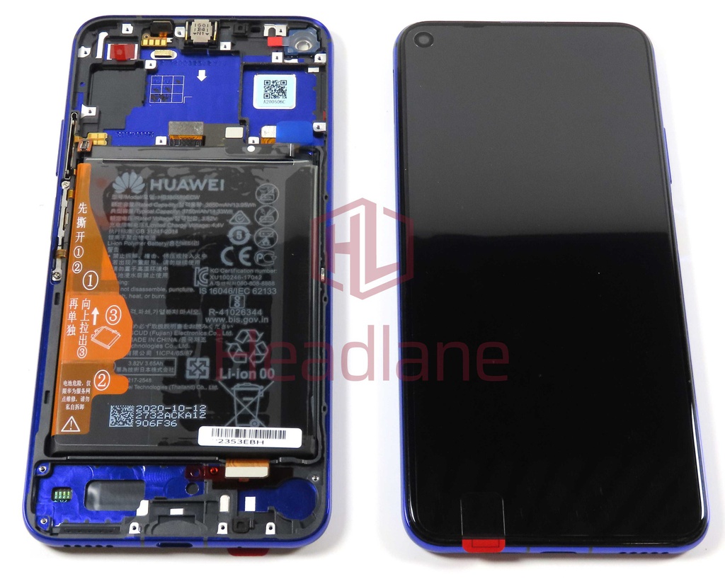 Huawei Nova 5T LCD Display / Screen + Touch + Battery - Purple (No Box)