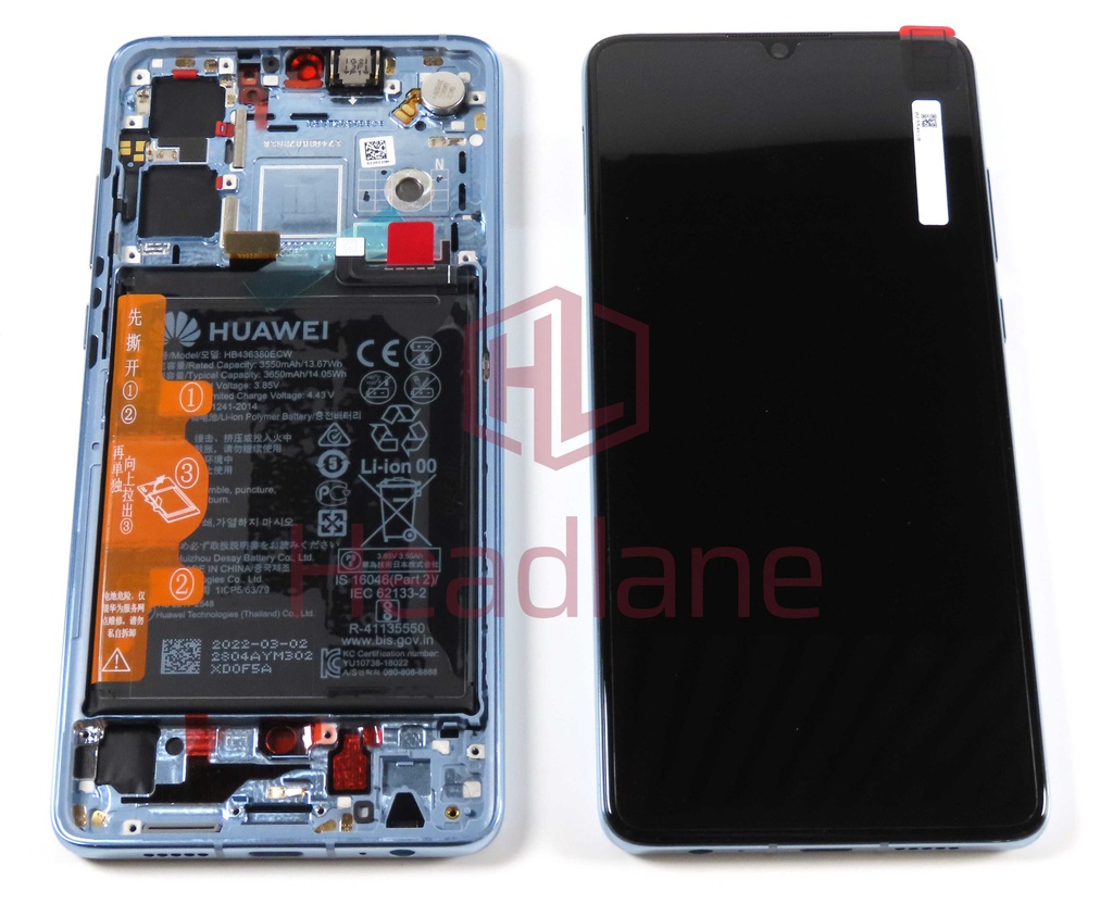 Huawei P30 LCD Display / Screen + Touch + Battery Assembly - Breathing Crystal (New Version)