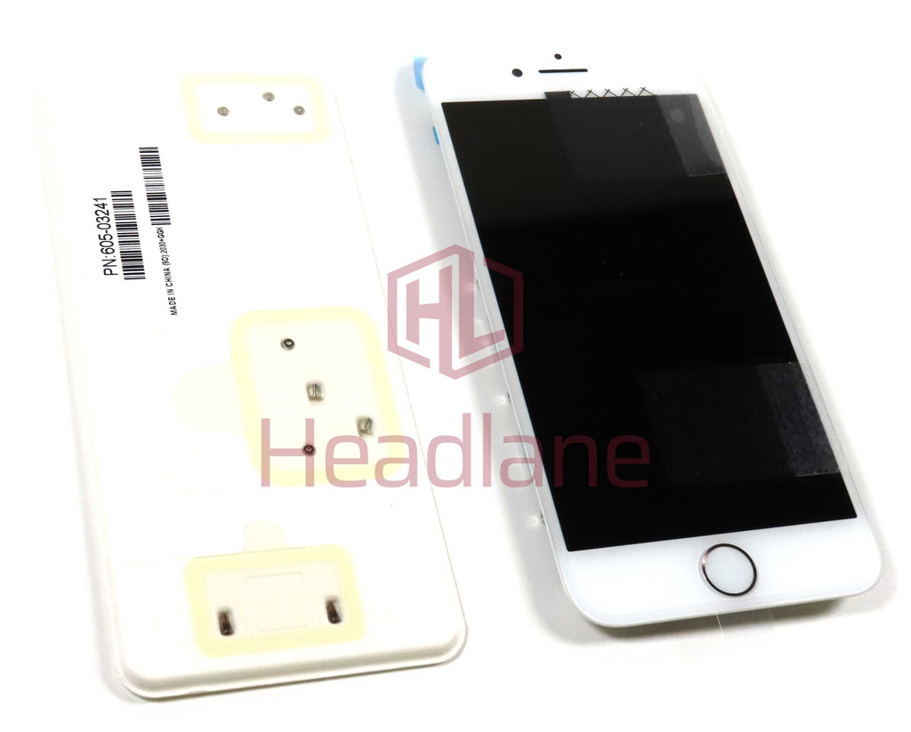 Apple iPhone 8 LCD Display / Screen + Touch - White (Original / Service Stock) *Home button not usable*