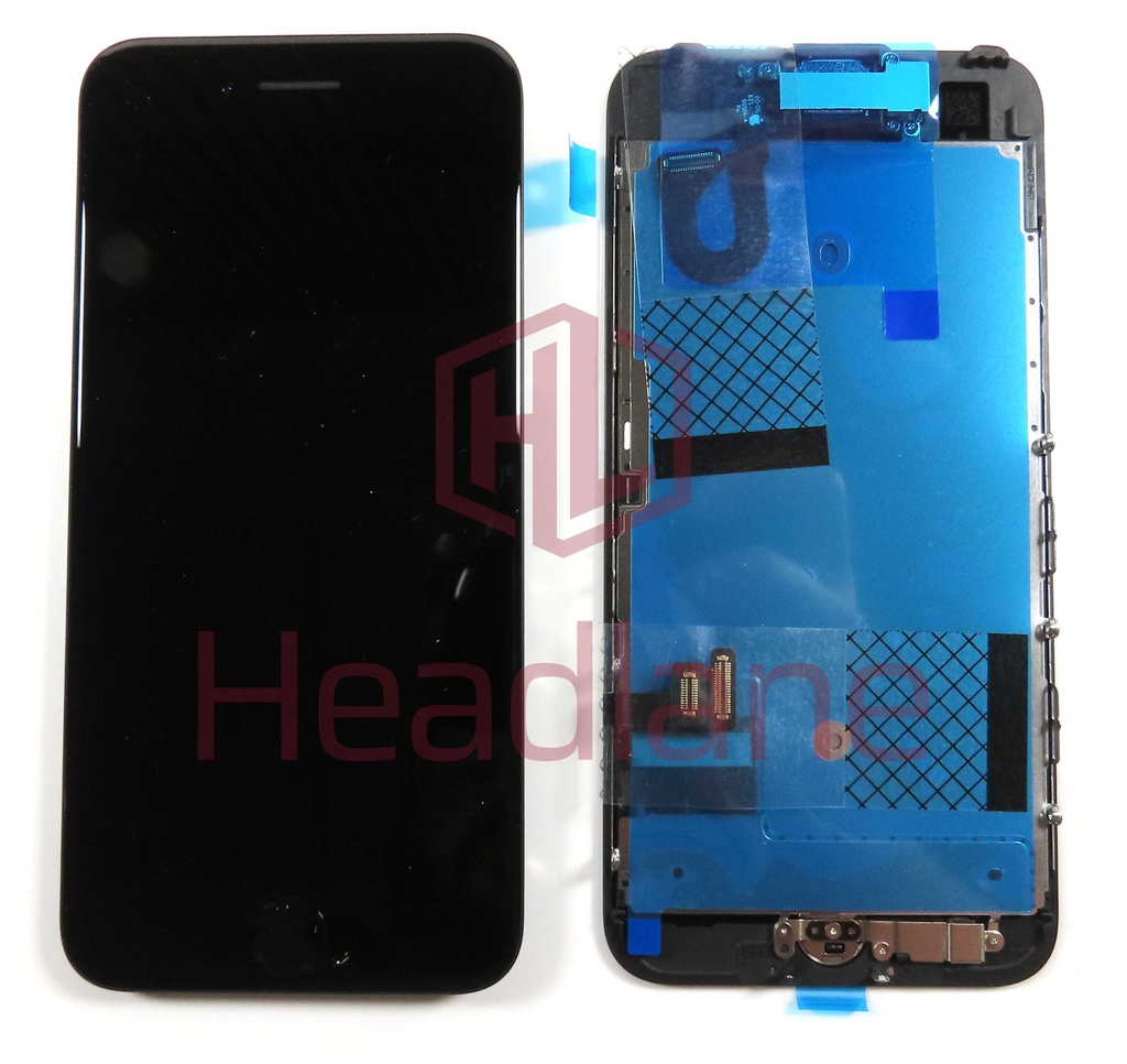 Apple iPhone 7 LCD Display / Screen + Touch - Black (Original / Service Stock) *Home button not usable*