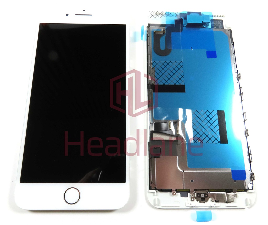 Apple iPhone 7 Plus LCD Display / Screen + Touch - White (Original / Service Stock) *Home button not usable*