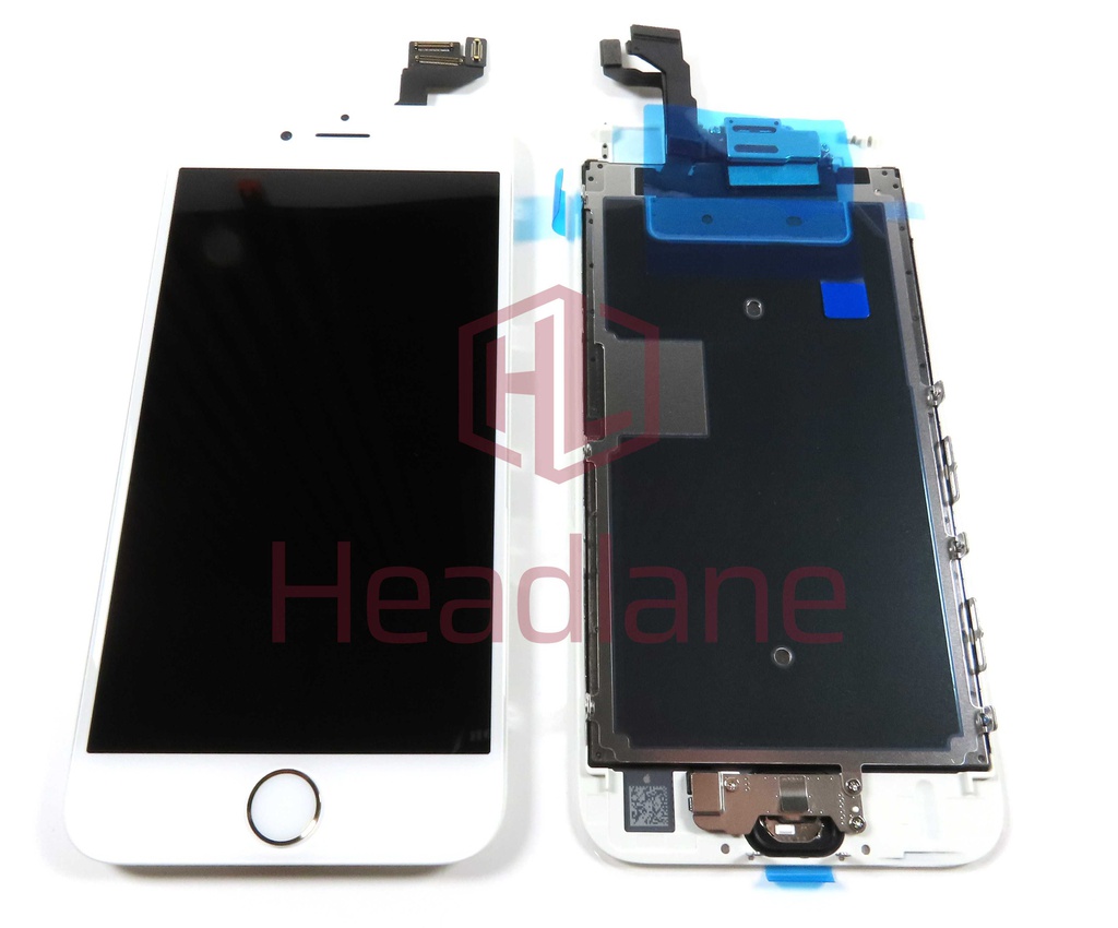 Apple iPhone 6S LCD Display / Screen + Touch - White (Original / Service Stock) *Home button not usable*
