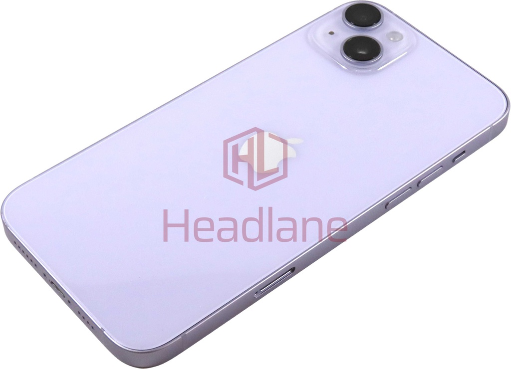 iPhone 14 Plus Back / Battery Cover + Small Parts - Purple (Pulled - Grade A)