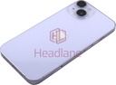 iPhone 14 Back / Battery Cover + Small Parts - Purple (Pulled - Grade A)