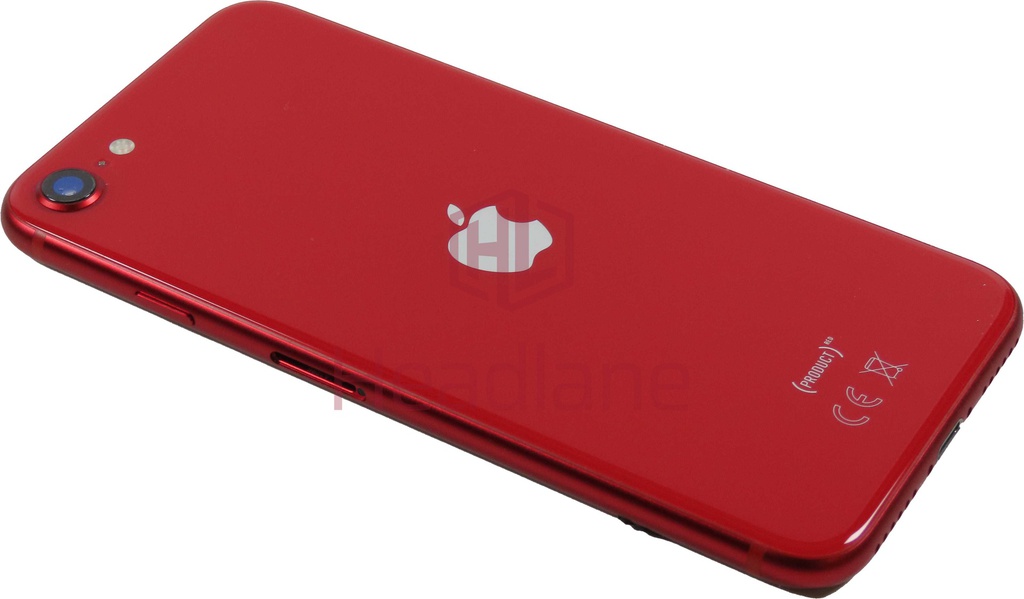 iPhone SE (2nd Gen) Back / Battery Cover + Small Parts - Red (Pulled - Grade A)