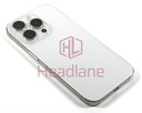 iPhone 15 Pro Back / Battery Cover + Small Parts - White Titanium (Pulled - Grade A)