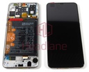 Huawei P30 Lite (MAR-LX1A) LCD Display / Screen + Touch + Battery Assembly - White (No Box)